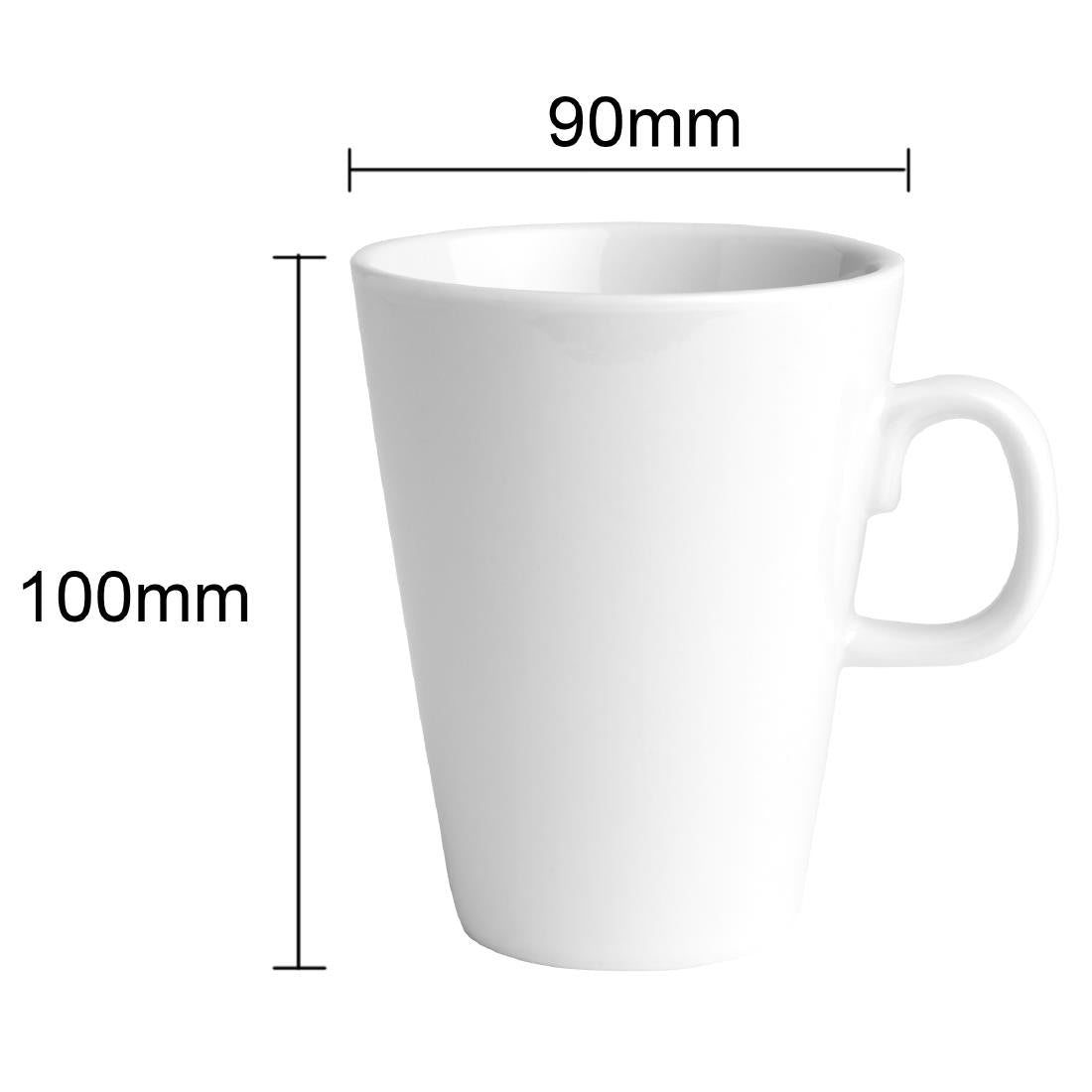 EDLP Olympia Athena Latte Mug - 300ml 10fl oz (12 Pack) (300ml / 10oz. Pack Quantity: 12) • PAS-GK811