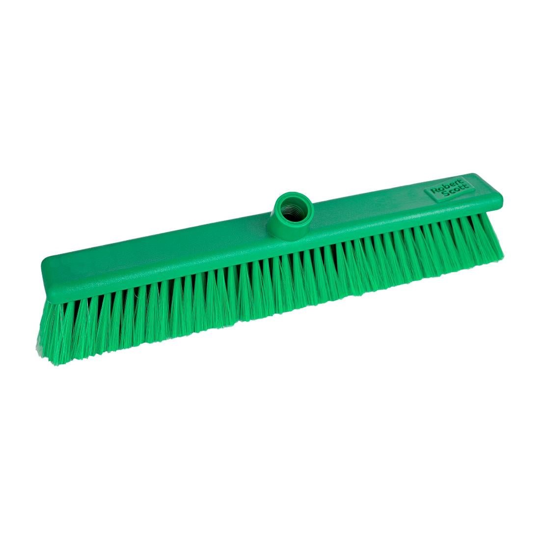 Jantex Hygiene Broom Soft Bristle Green 457mm • PAS-GK874