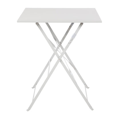 Bolero Grey Square Pavement Style Steel Table • PAS-GK988