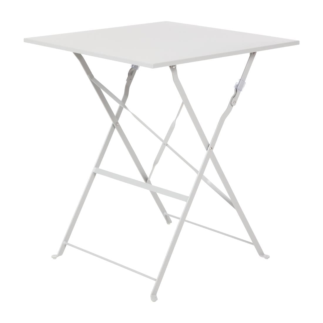 Bolero Grey Square Pavement Style Steel Table • PAS-GK988