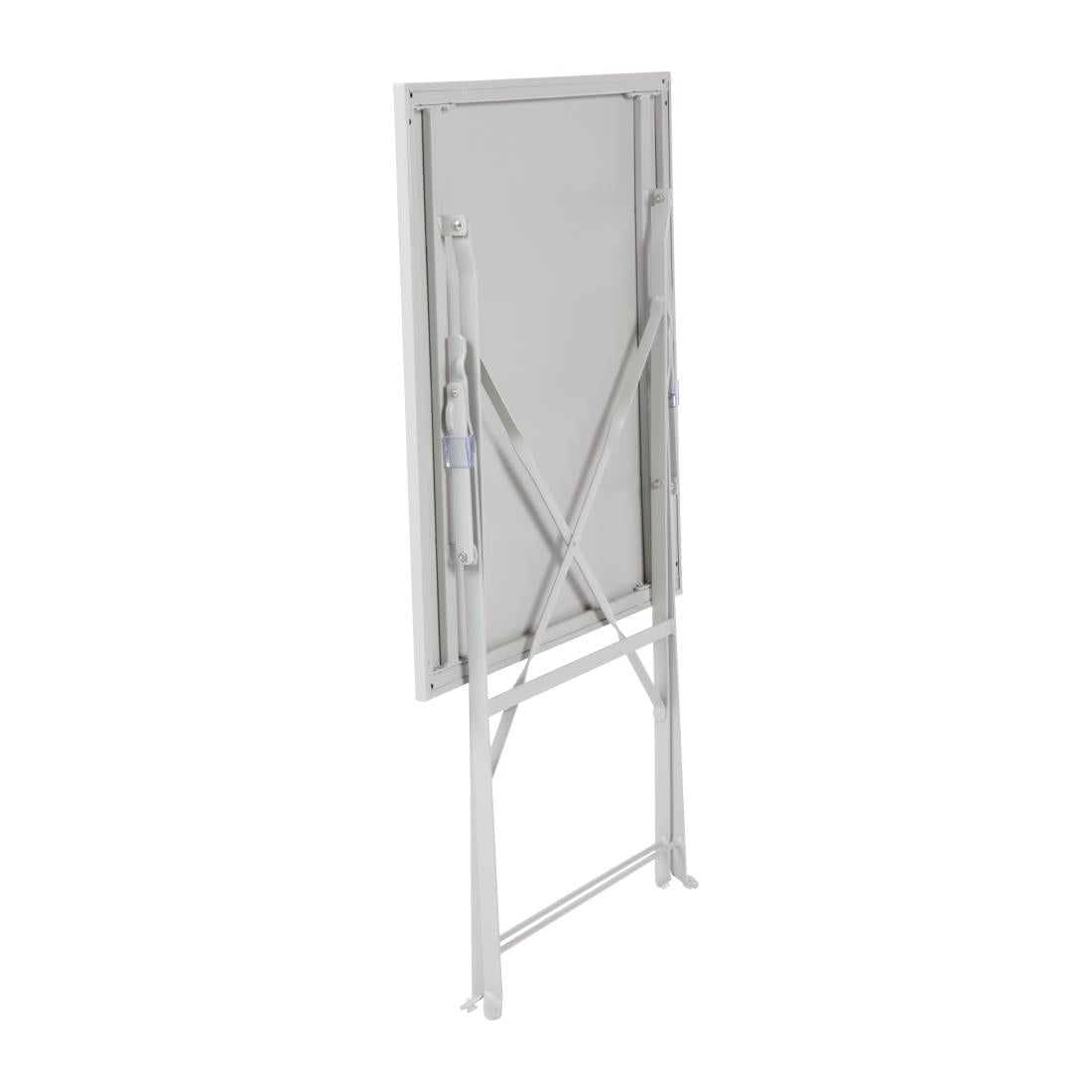 Bolero Grey Square Pavement Style Steel Table • PAS-GK988