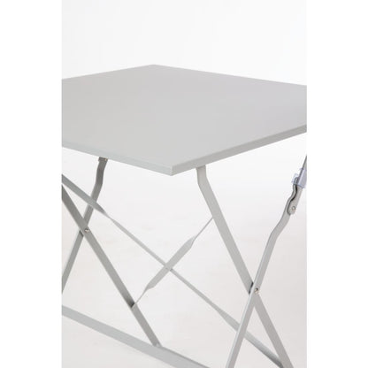 Bolero Grey Square Pavement Style Steel Table • PAS-GK988