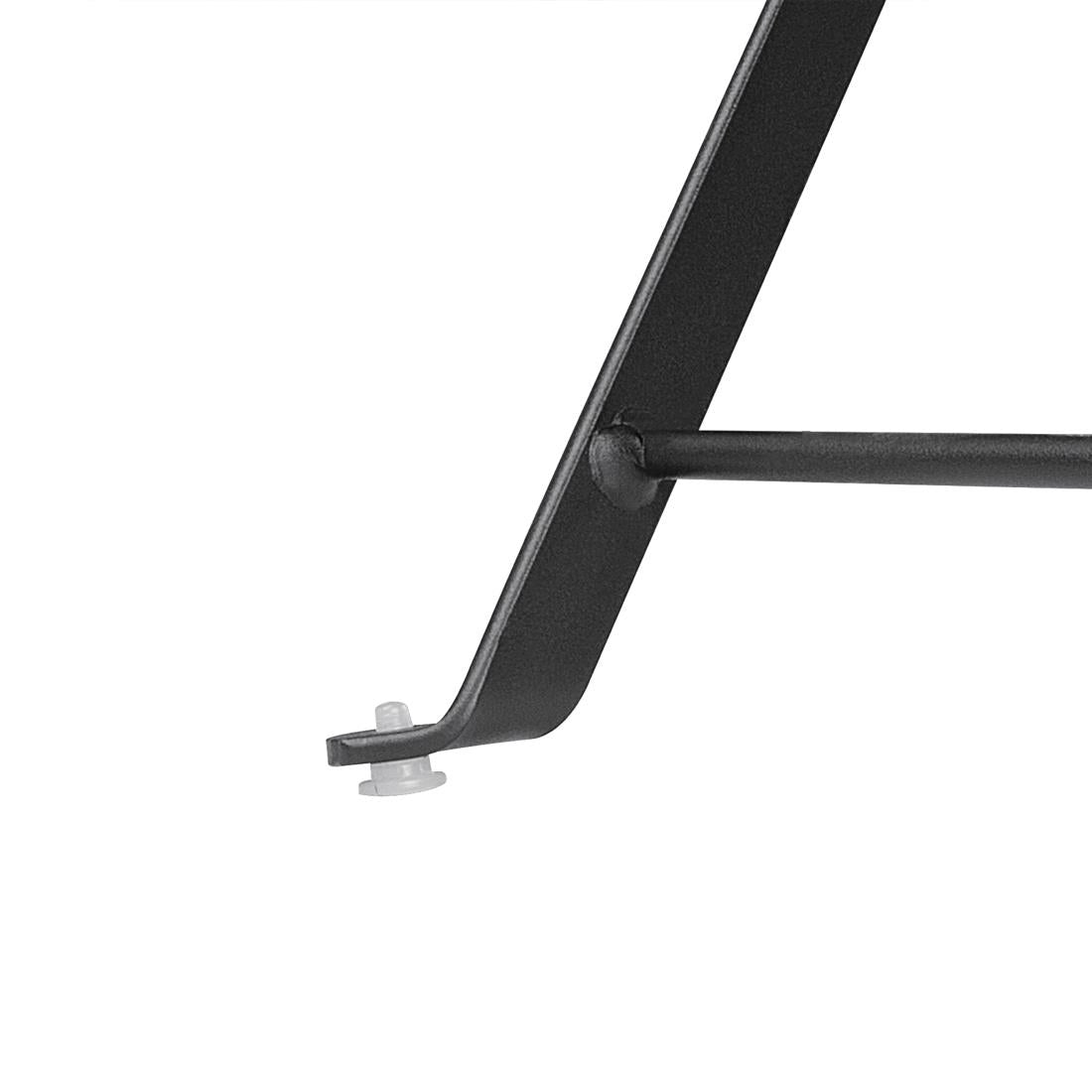 Bolero Black Square Pavement Style Steel Table • PAS-GK989