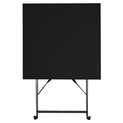 Bolero Black Square Pavement Style Steel Table • PAS-GK989