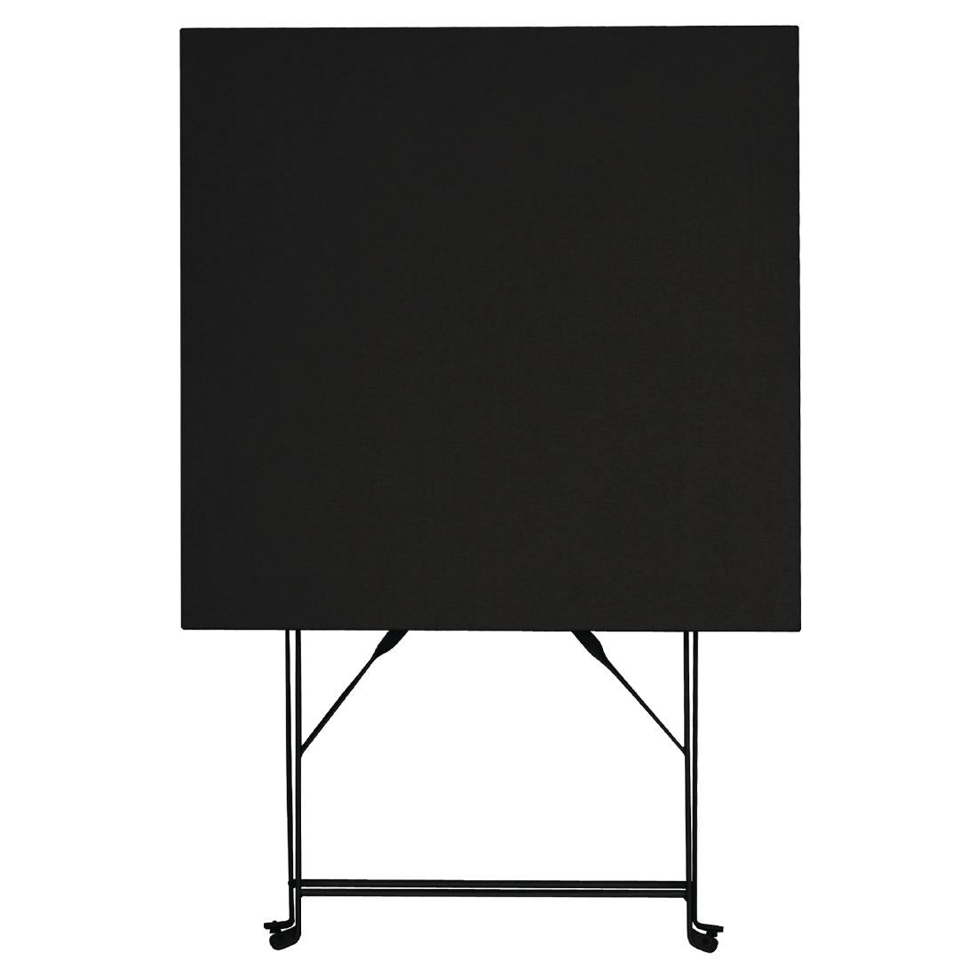 Bolero Black Square Pavement Style Steel Table • PAS-GK989