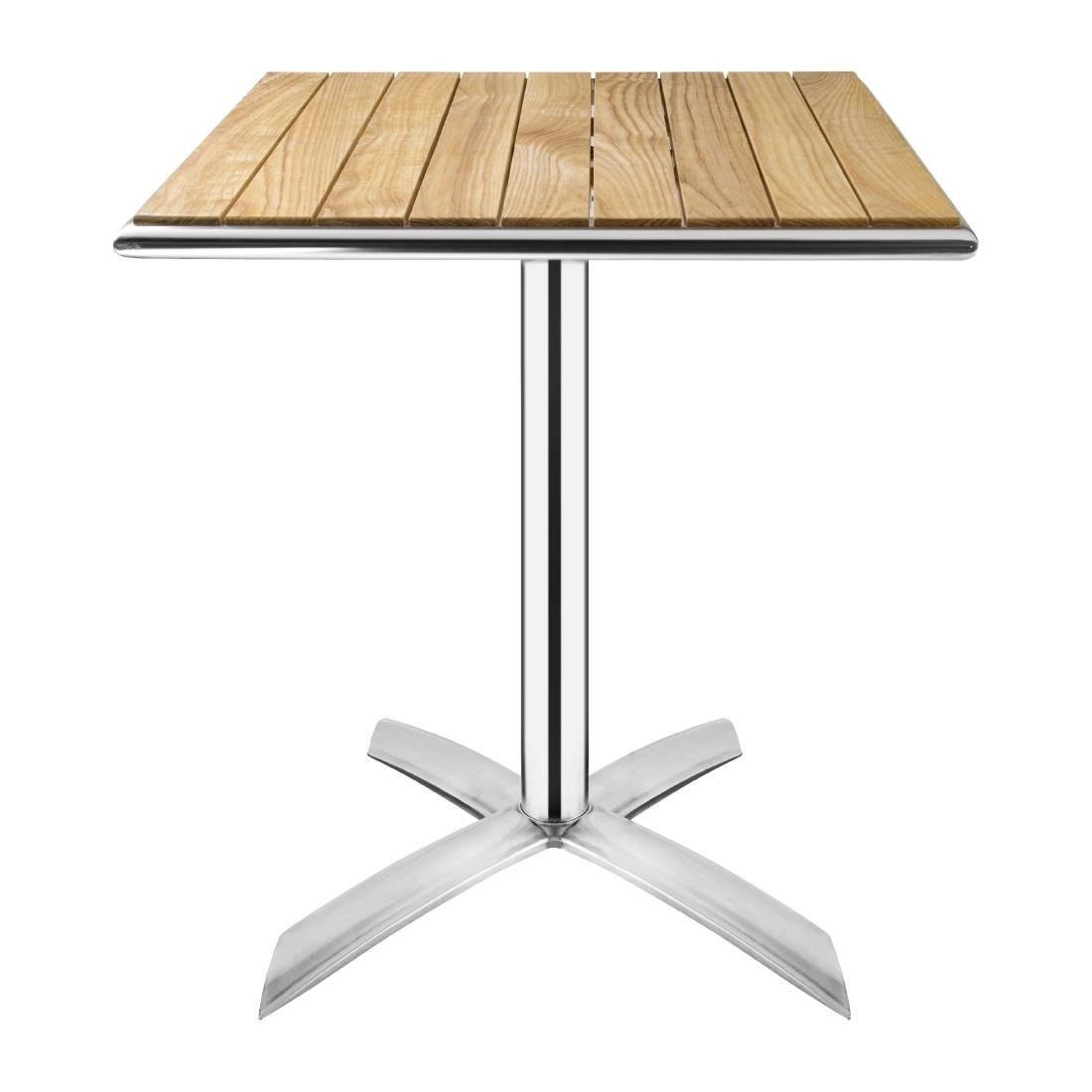 Bolero Ash Flip Top Square Bistro Table 600mm • PAS-GK991