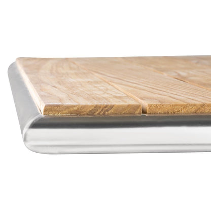 Bolero Ash Flip Top Square Bistro Table 600mm • PAS-GK991