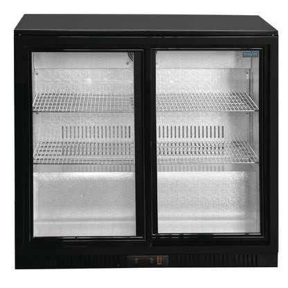 Polar G-Series Back Bar Cooler with Sliding Doors 198Ltr • PAS-GL010-A