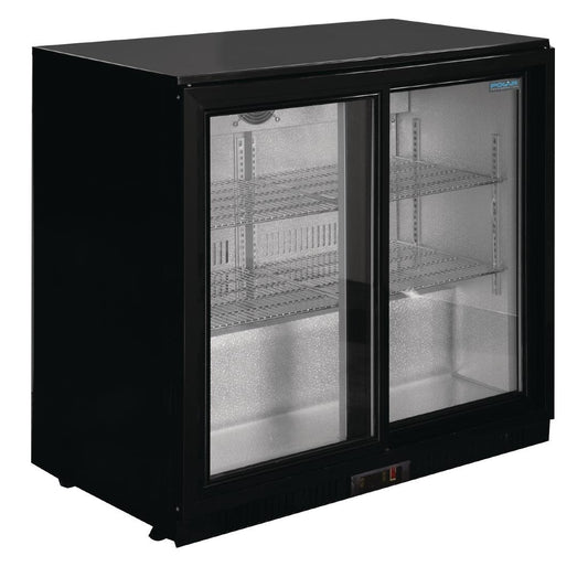 Polar G-Series Back Bar Cooler with Sliding Doors 198Ltr • PAS-GL010-A