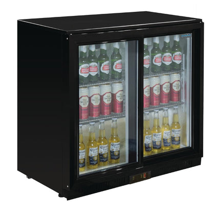 Polar G-Series Back Bar Cooler with Sliding Doors 198Ltr • PAS-GL010-A