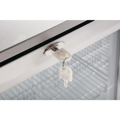 Polar G-Series Back Bar Cooler with Hinged Doors Stainless Steel 208Ltr • PAS-GL008-A