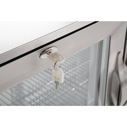 Polar G-Series Back Bar Cooler with Hinged Doors Stainless Steel 330Ltr • PAS-GL009-A