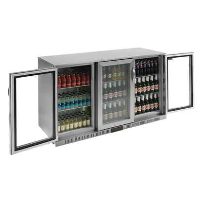 Polar G-Series Back Bar Cooler with Hinged Doors Stainless Steel 330Ltr • PAS-GL009-A