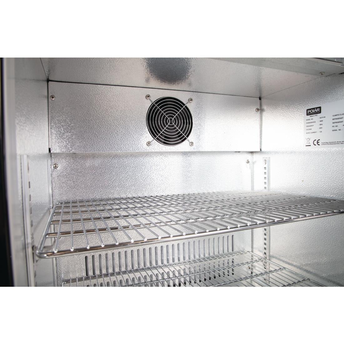 Polar G-Series Back Bar Cooler with Hinged Door 128Ltr • PAS-GL011-A