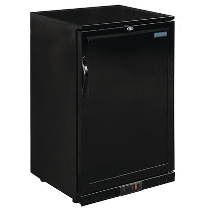 "Polar G-Series 900mm Single Solid Door Back Bar Cooler in Black 138Ltr" • PAS-GL015-A