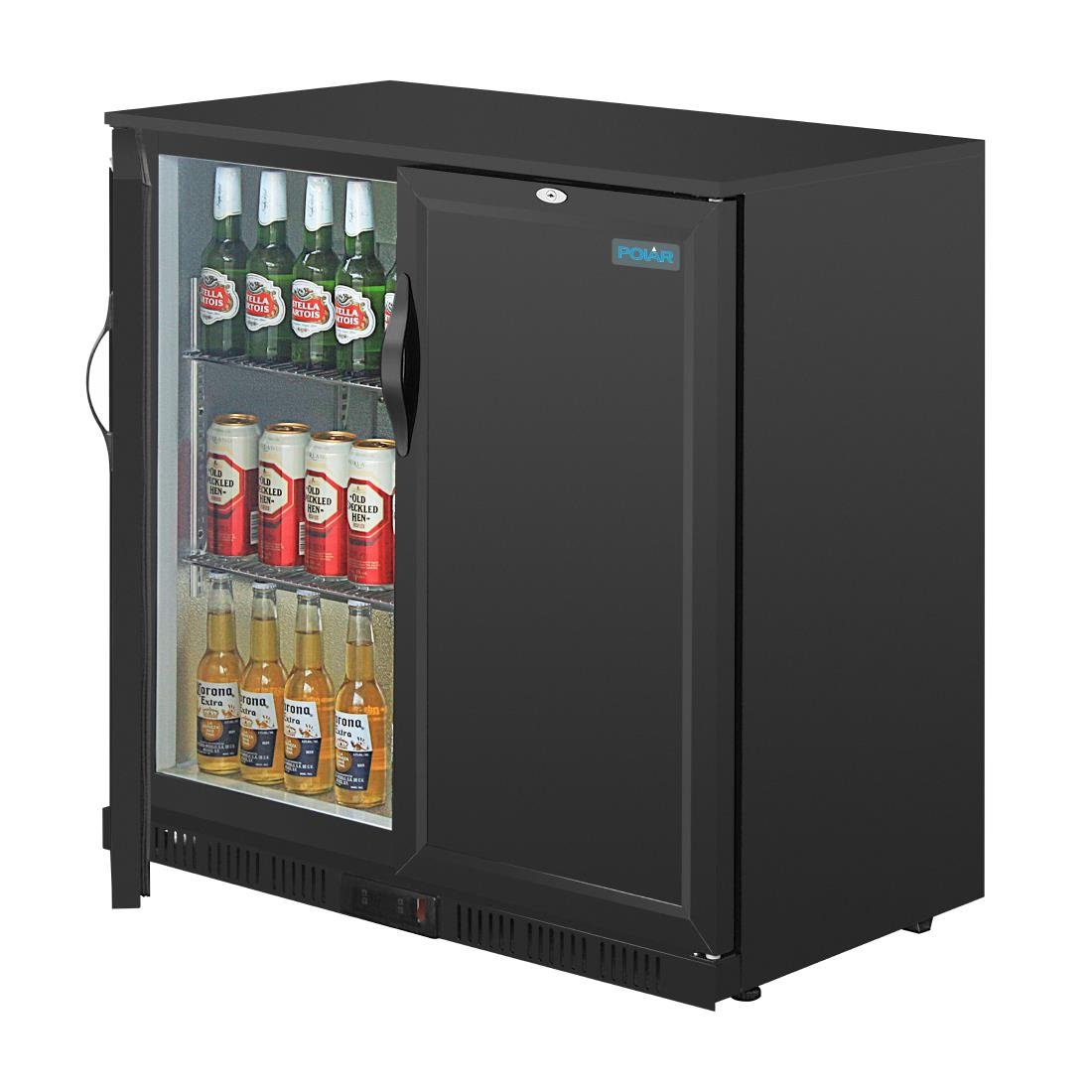 Polar G-series 850mm Double Door Back Bar Cooler Solid Door 198 Ltr • PAS-GE998-A