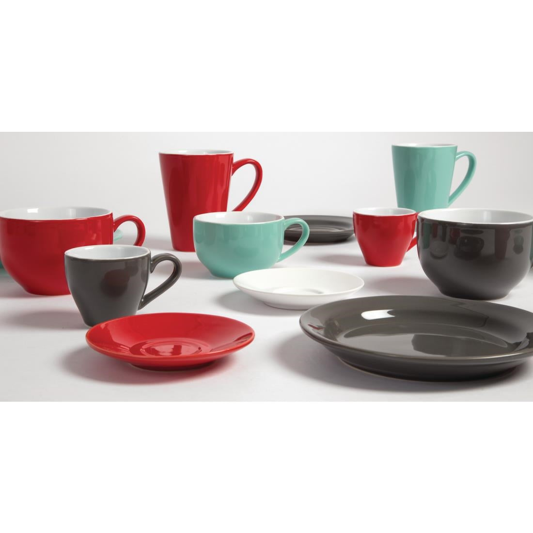 Olympia Cafe Espresso Saucer Red (12 Pack) (Pack of 12) • PAS-GK085