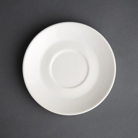Olympia Cafe Saucer White (Fits GK074 & GK077) - 154mm 6" (12 Pack) (158(Ø)mm / 6.25" | Pack Quantity: 12) • PAS-GL048