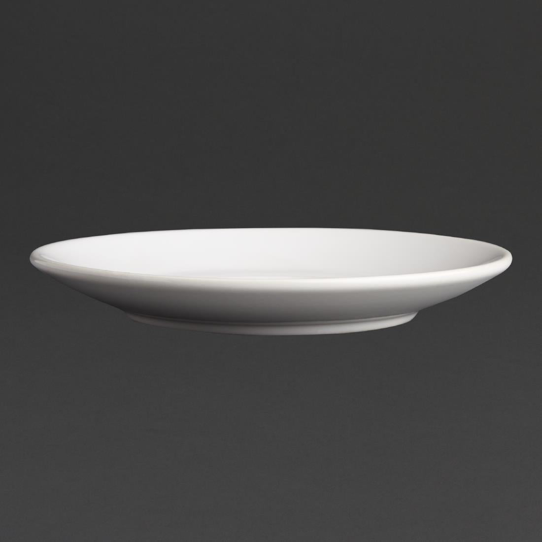 Olympia Cafe Saucer White (Fits GK074 & GK077) - 154mm 6" (12 Pack) (158(Ø)mm / 6.25" | Pack Quantity: 12) • PAS-GL048