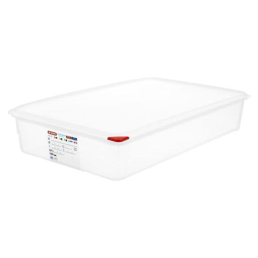 Araven Polypropylene 1/1 Gastronorm Containers With Lids 100mm (4 Pack) • PAS-GL260