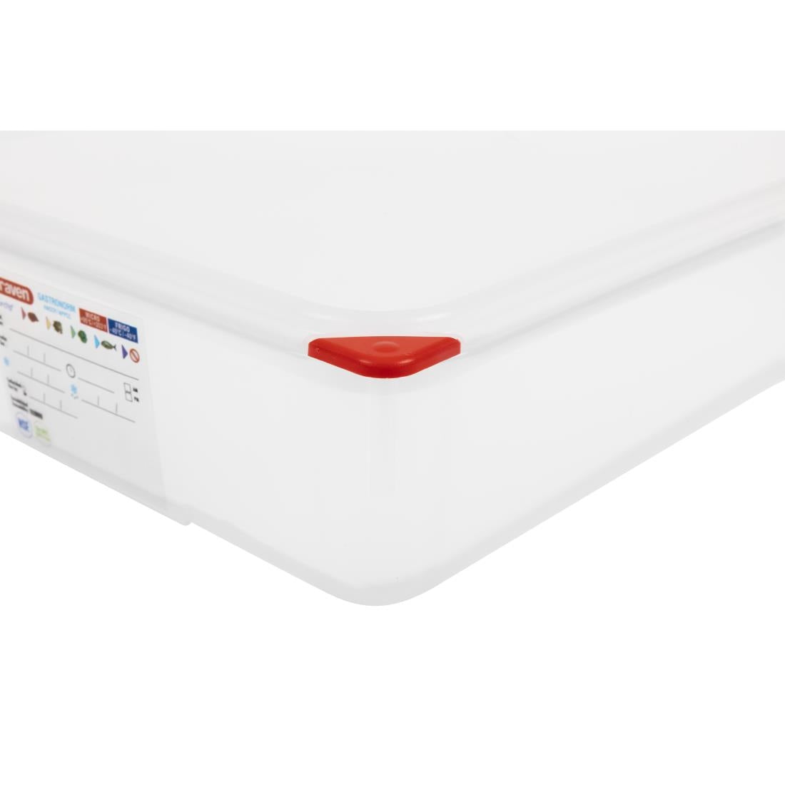 Araven Polypropylene 1/1 Gastronorm Containers With Lids 100mm (4 Pack) • PAS-GL260