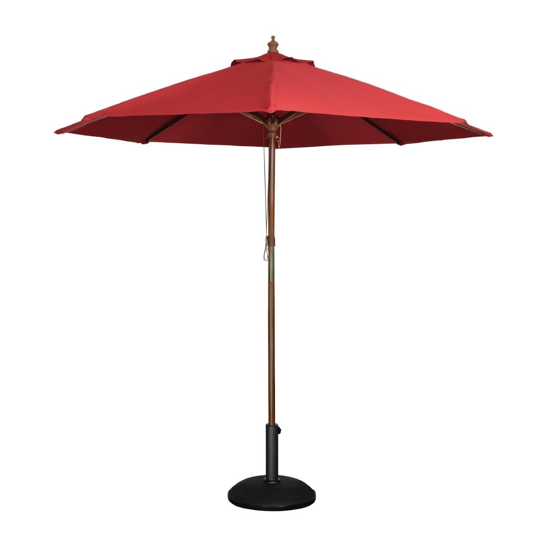 Bolero Round Umbrella 2.5m Diameter Red • PAS-GL304