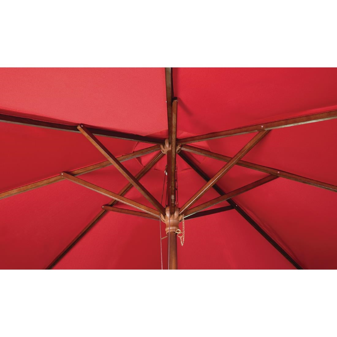 Bolero Round Umbrella 2.5m Diameter Red • PAS-GL304