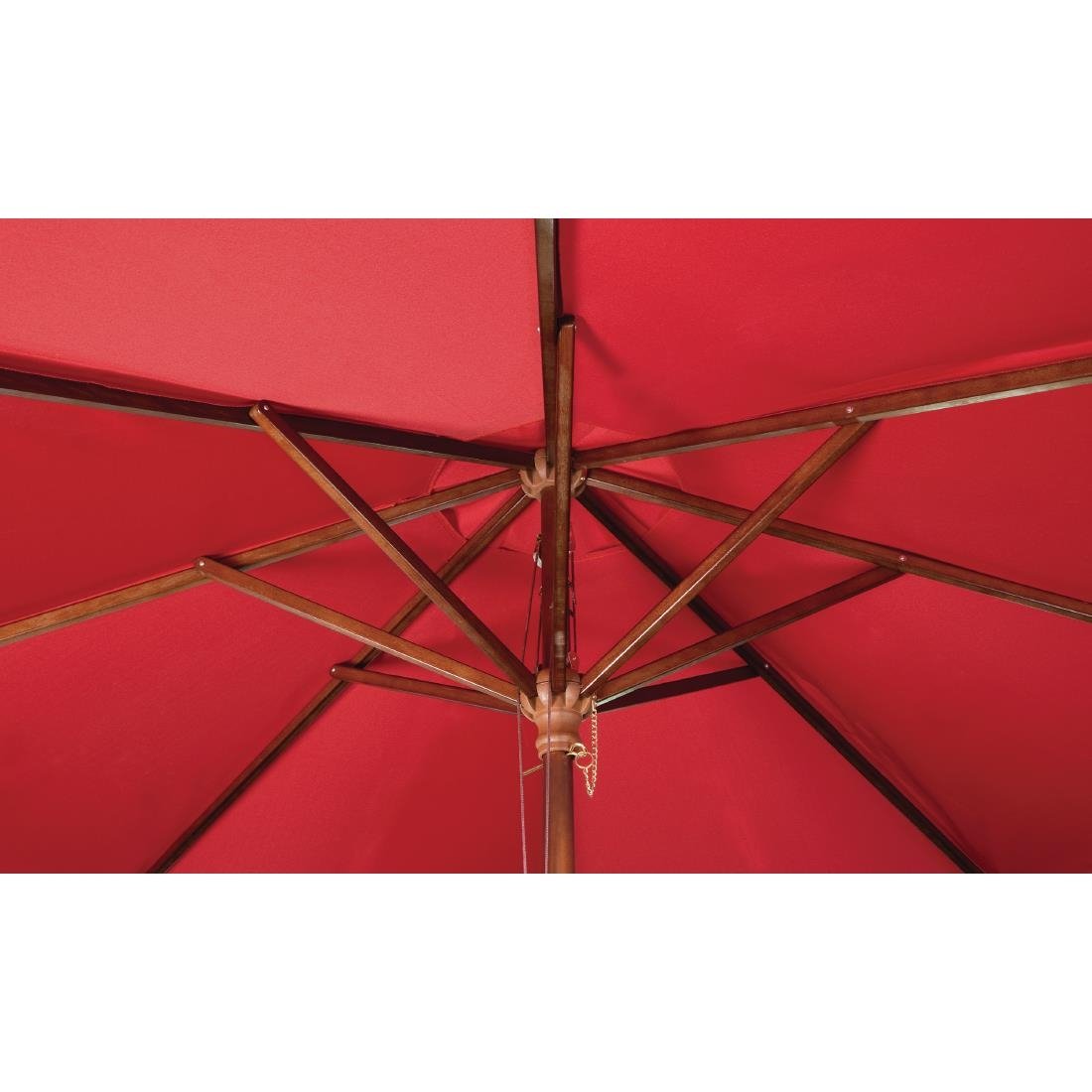 Bolero Round Umbrella 3m Diameter Red • PAS-GL305