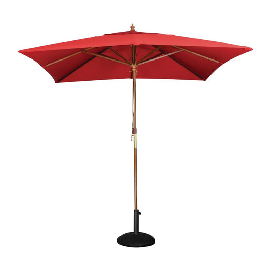 Bolero Square Umbrella 2.5m Diameter Red • PAS-GL306