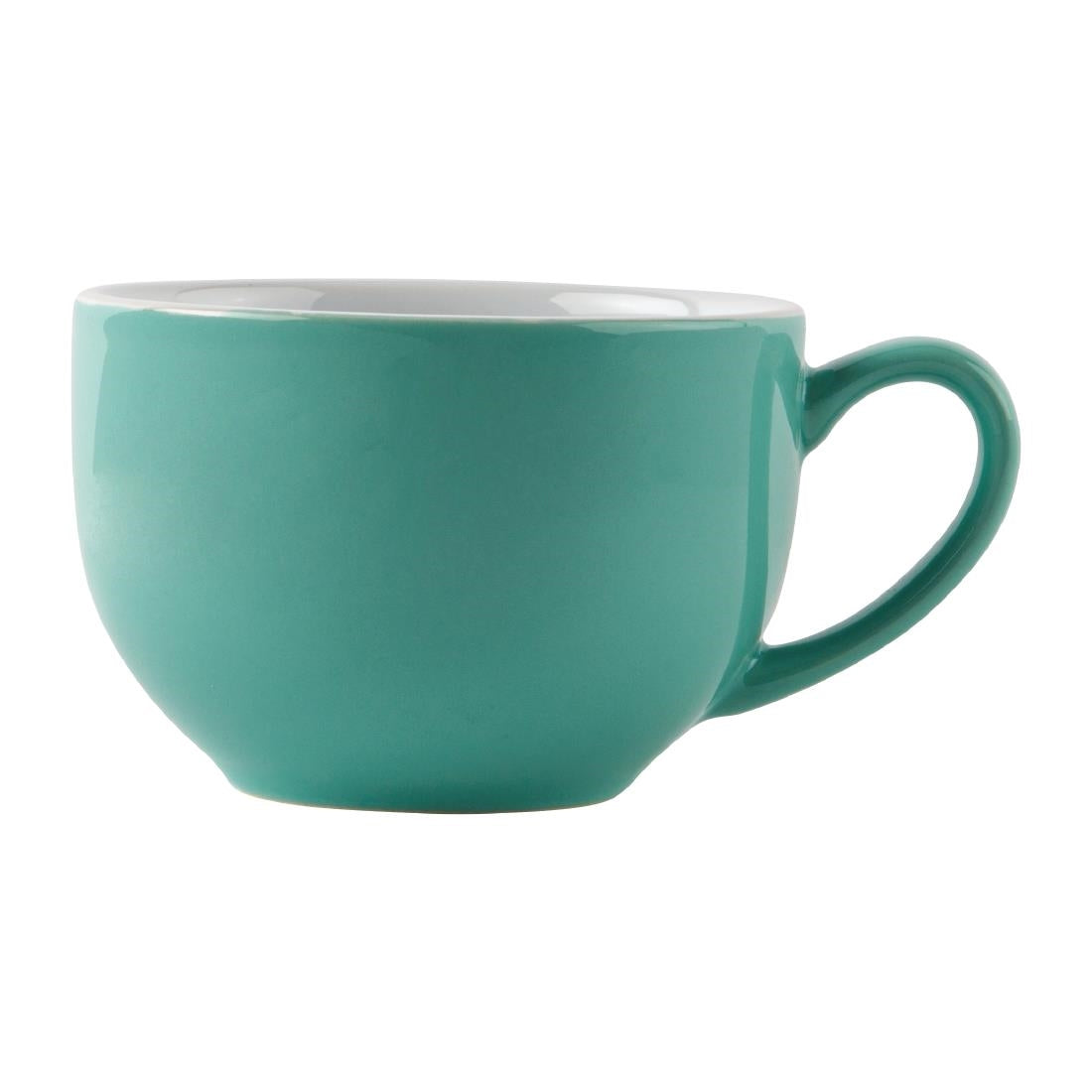 Olympia Cafe Cappuccino Cup Aqua - 340ml (12 Pack) (Pack of 12) • PAS-GL461