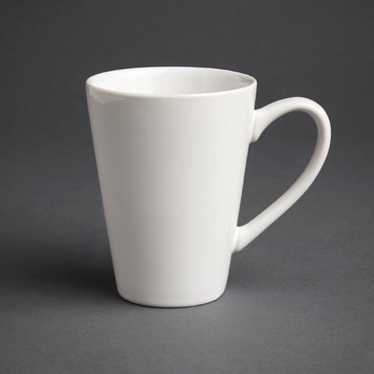 Olympia Cafe Latte Cup White - 340ml 11.5fl oz (12 Pack) • PAS-GL487