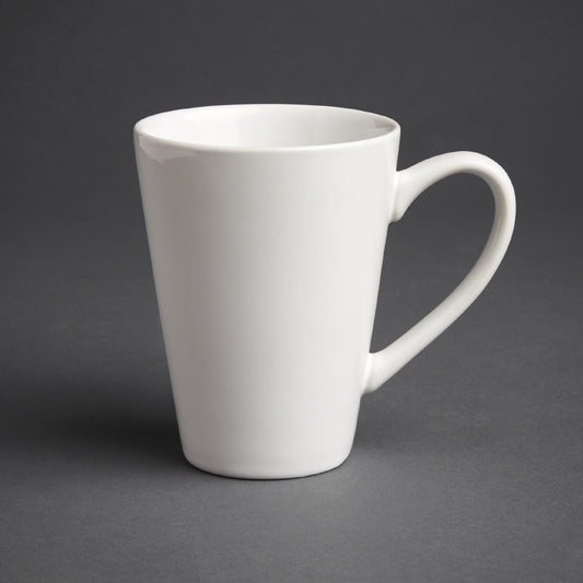 Olympia Cafe Latte Cup White - 340ml 11.5fl oz (12 Pack) • PAS-GL487