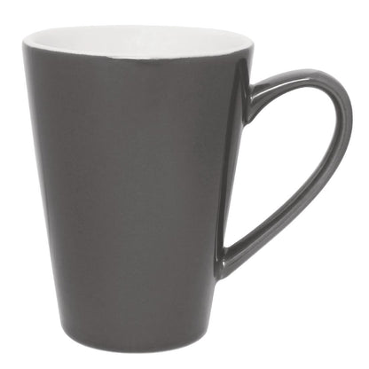 Olympia Cafe Latte Cup Charcoal - 340ml (12 Pack) (Pack of 12) • PAS-GL488