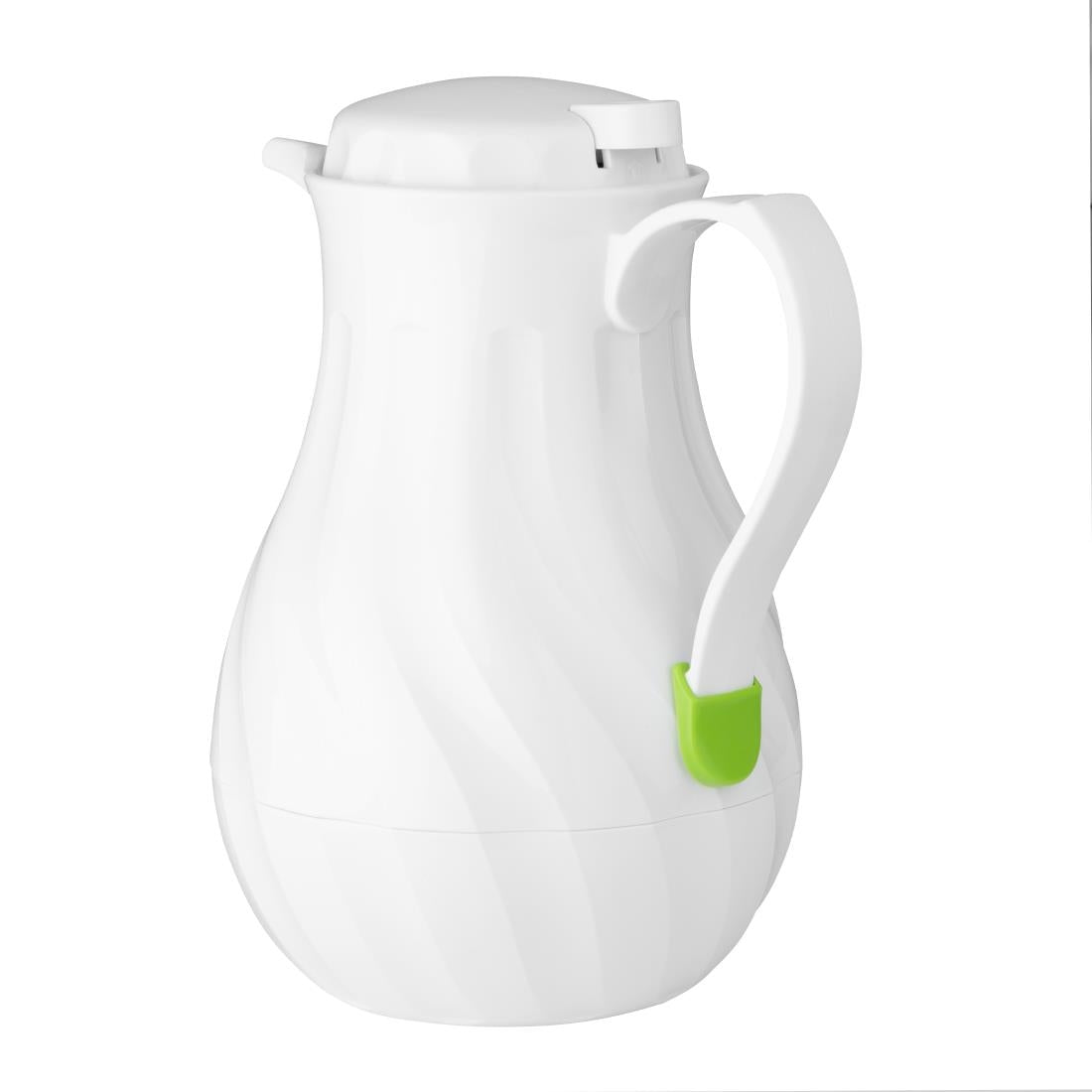 Olympia Insulated Swirl Jug White 2Ltr • PAS-GL971