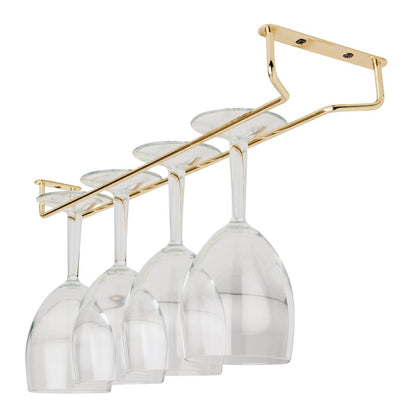 Beaumont Brass Wine Glass Rack 410mm • PAS-GM204