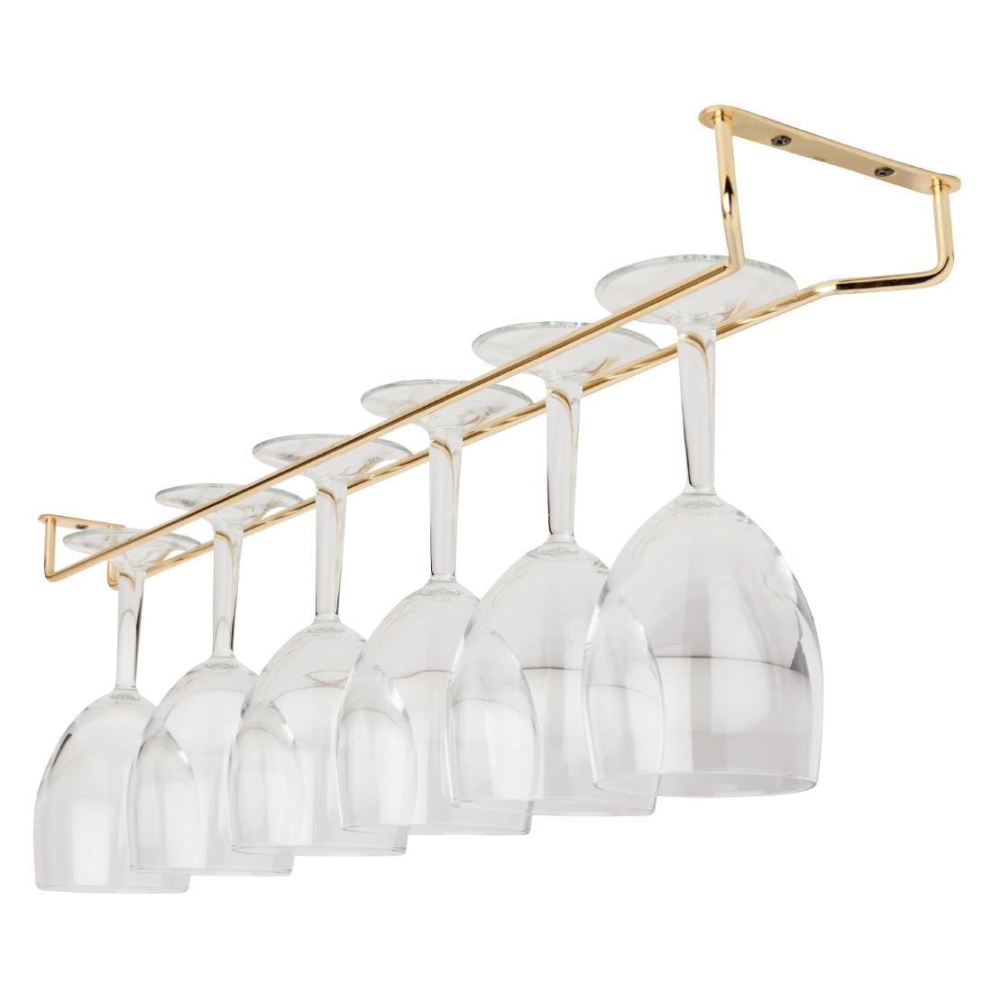 Beaumont Brass Wine Glass Rack 609mm • PAS-GM205