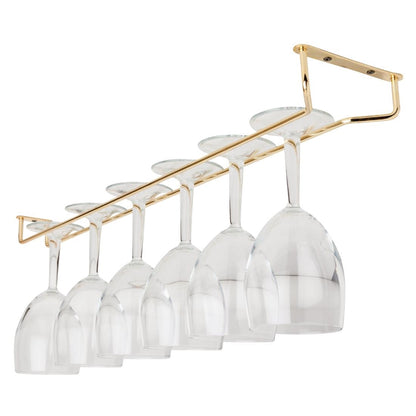 Beaumont Brass Wine Glass Rack 609mm • PAS-GM205