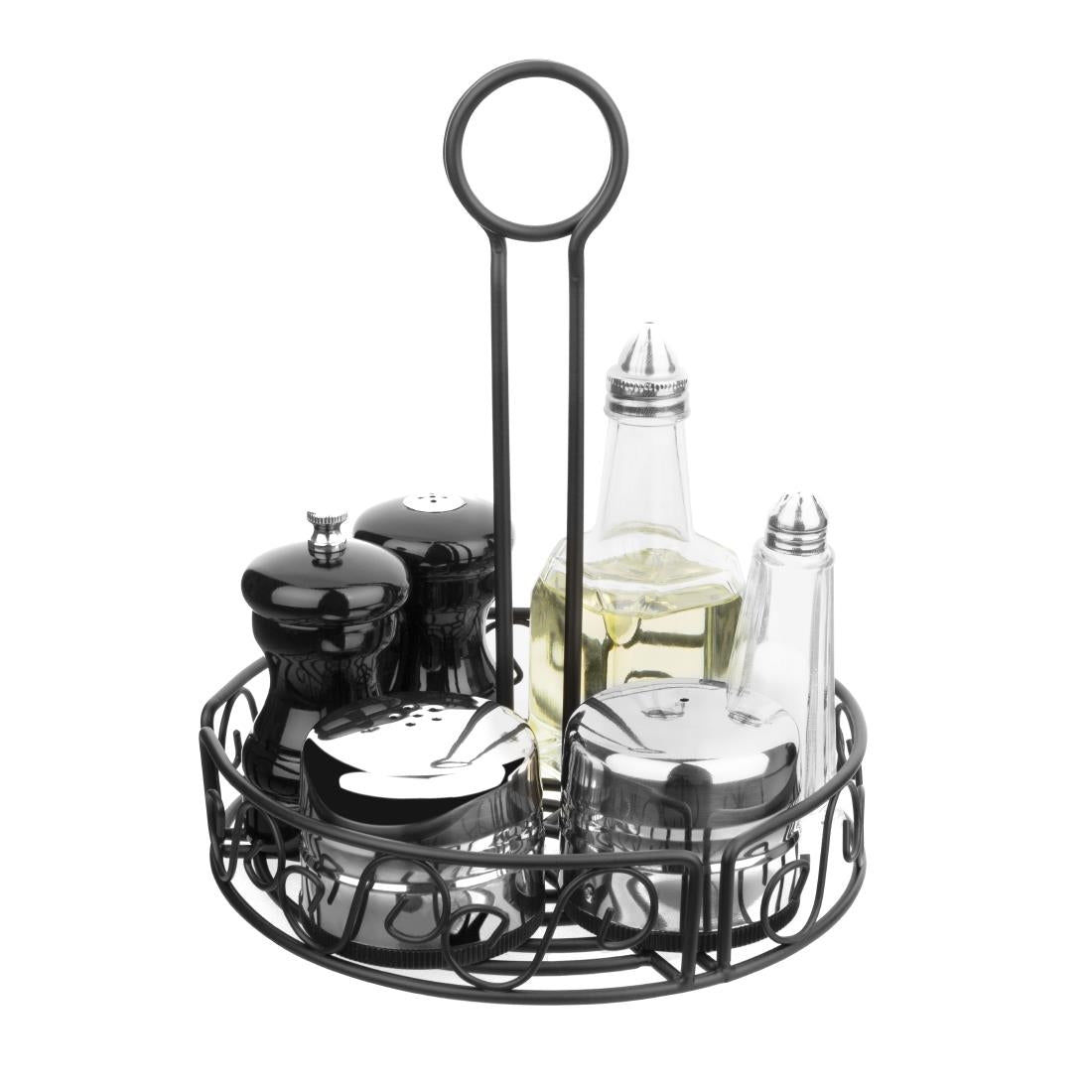 Olympia Wire Condiment Holder Black • PAS-GM245