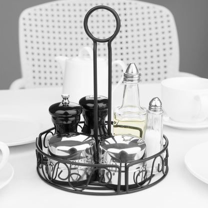 Olympia Wire Condiment Holder Black • PAS-GM245