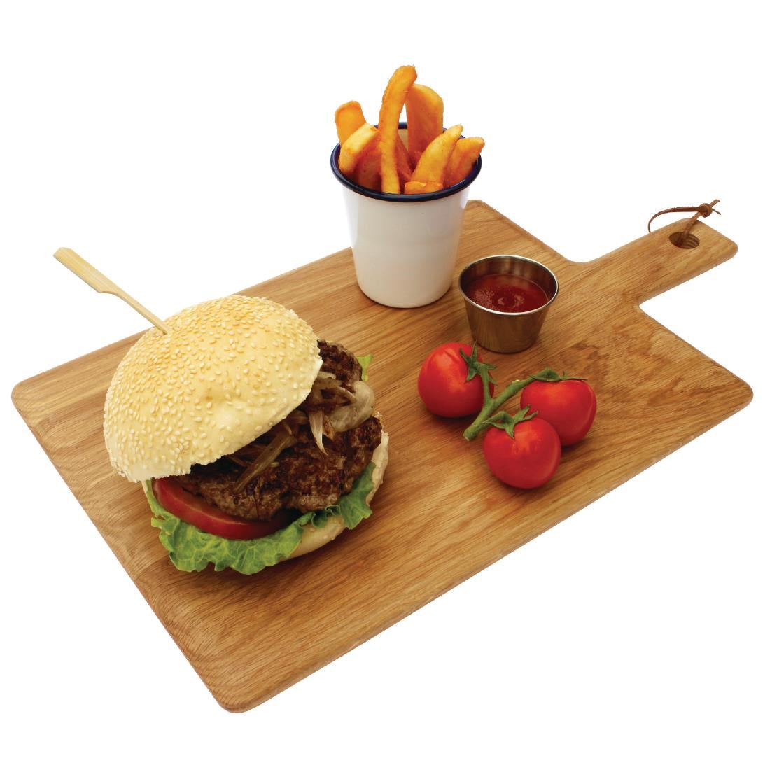 Olympia Oak Handled Wooden Board Large • PAS-GM261