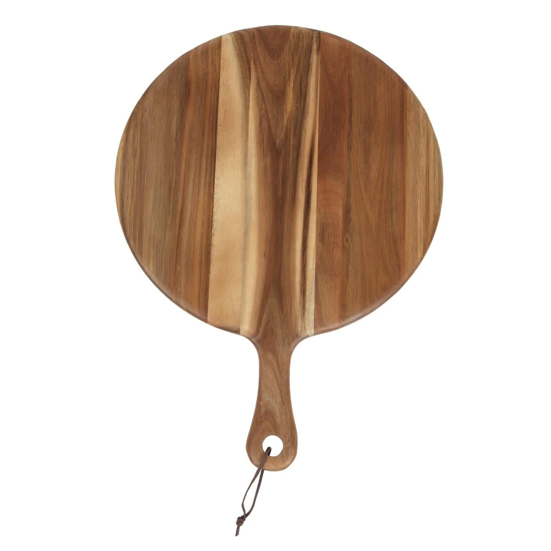 Olympia Acacia Handled Wooden Board Round 355mm • PAS-GM262