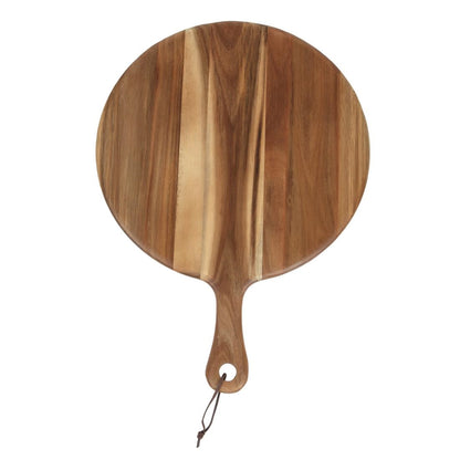 Olympia Acacia Handled Wooden Board Round 355mm • PAS-GM262