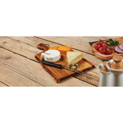 Olympia Acacia Wavy Handled Wooden Board Small • PAS-GM263