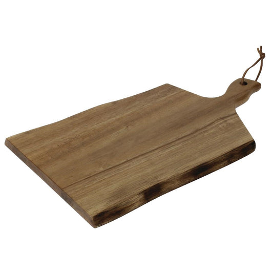 Olympia Acacia Wavy Handled Wooden Board Small • PAS-GM263