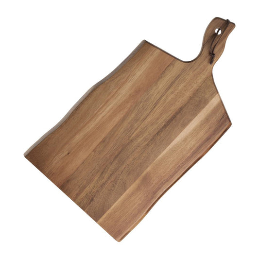 Olympia Acacia Wavy Handled Wooden Board Large • PAS-GM264