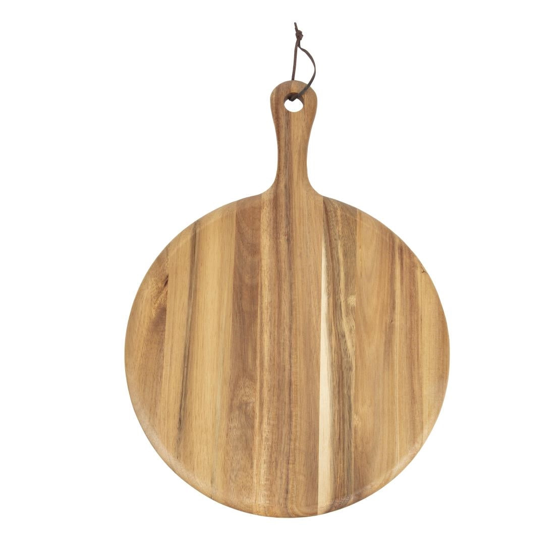 Olympia Acacia Handled Wooden Board Round 330mm • PAS-GM308
