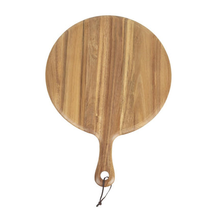 Olympia Acacia Handled Wooden Board Round 330mm • PAS-GM308