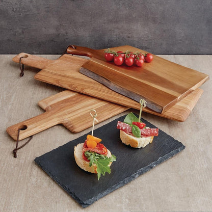 Olympia Acacia Wavy Handled Wooden Board Large • PAS-GM264