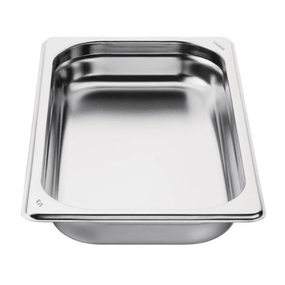 Vogue Stainless Steel 1/3 Gastronorm Tray 40mm • PAS-GM311-A