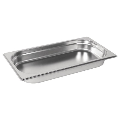 Vogue Stainless Steel 1/3 Gastronorm Tray 40mm • PAS-GM311-A